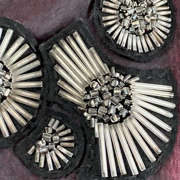 Vera Wang Lavender Lable Long Cardigan Wool Alpaca Blend SM Beaded Embellishment - Picture 8 of 11